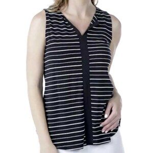 NEW LNBF Black Stripe Bamboo Tank Top (bin 1N)